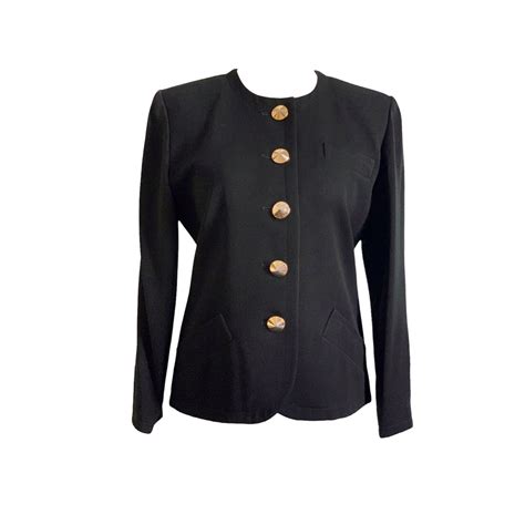 yves saint laurent black jacket|yves saint laurent jacket vintage.